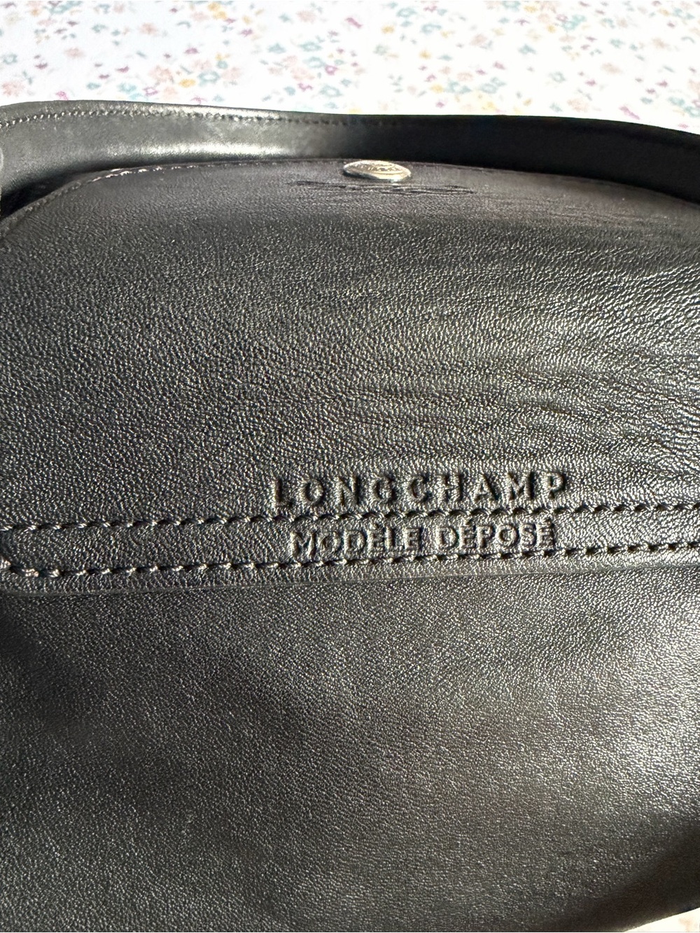 Longchamp Black Leather Top-Handle & Crossbody Satchel - Picture 3 of 10